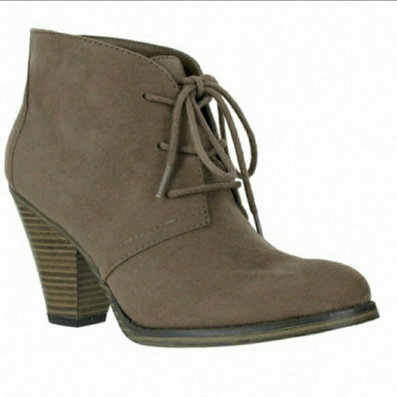 MIA Lace Up Heel Ankle Booties size 8.5 - Picture 2 of 8